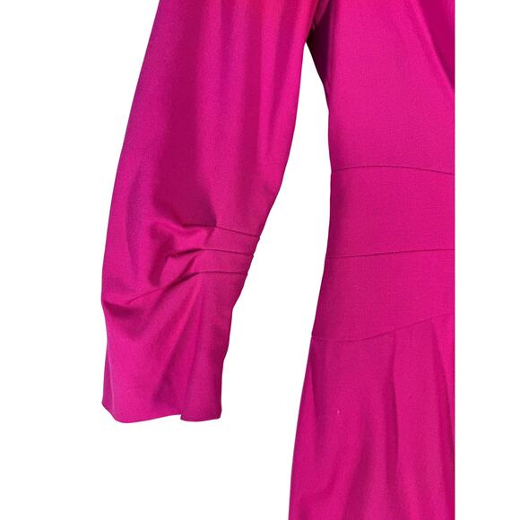 Lafayette 148 Pleated Stretch Wool Knee Length Sheath Dress Women's 4 Career - Picture 3 of 15